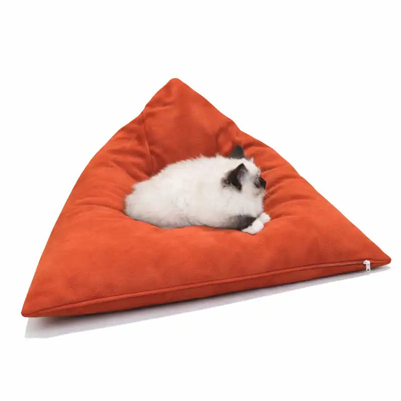 Berlingots S et XL - Couchage chat déco - Terracotta Feuillage Orange