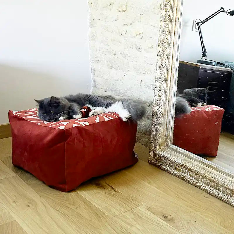 Pouf Cube - Couchages Chats Design - Choix couleur