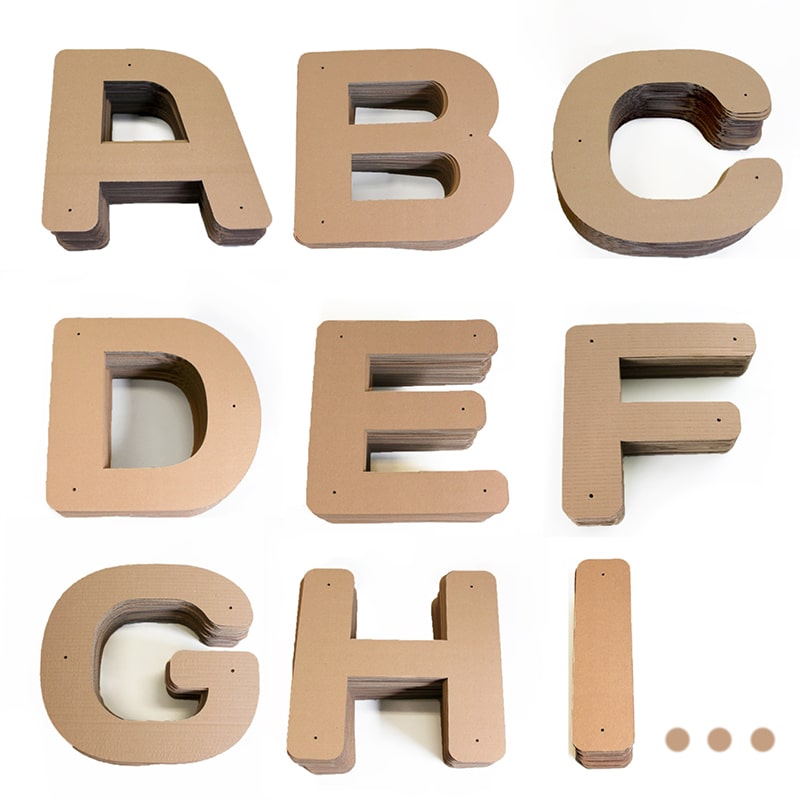 Recharges en carton pour Griffoirs Lettre de l'alphabet A à Z - Homycat