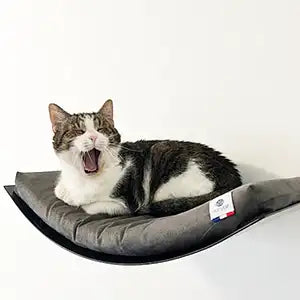 Lit hamac mural avec coussin confort pour chat design