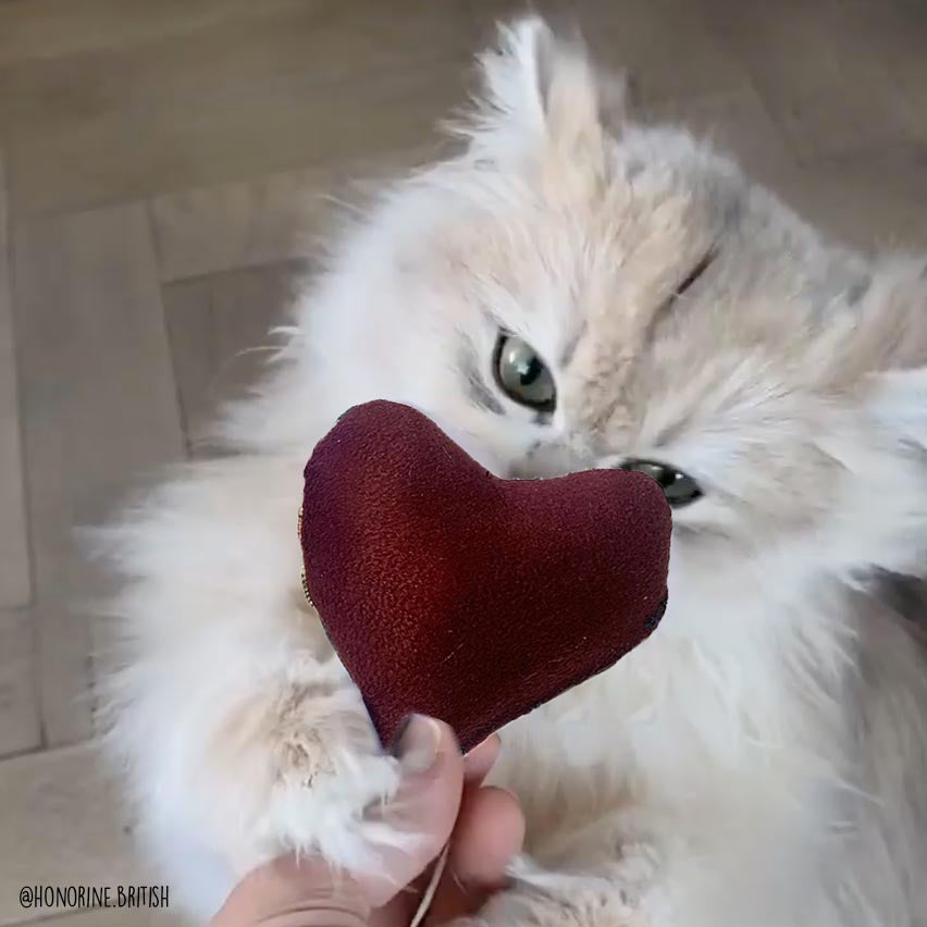 Pack Frenchy - 3 x Jouets pour chats Made in France (oiseau, souris, coeur)