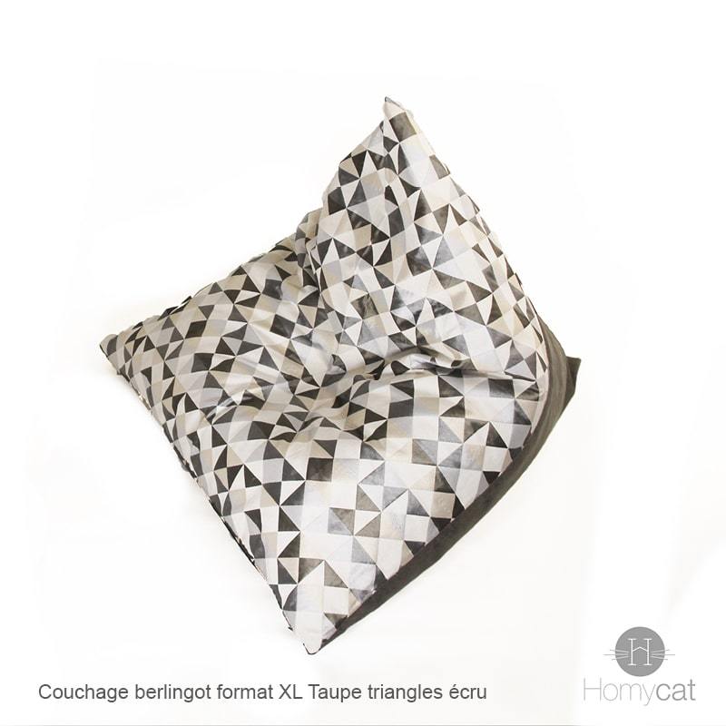 Berlingot Triangles écrus - Beau dodo déco pour chats