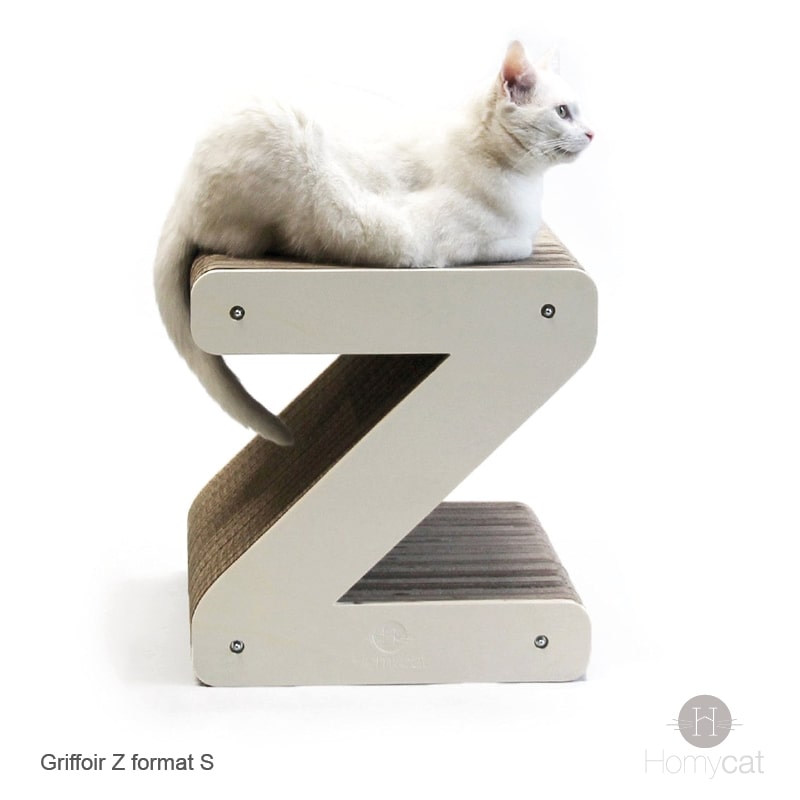 pouf-chat-design-griffoir-multifonction-blanc